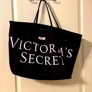 Black and pink Victoria’s Secret bag